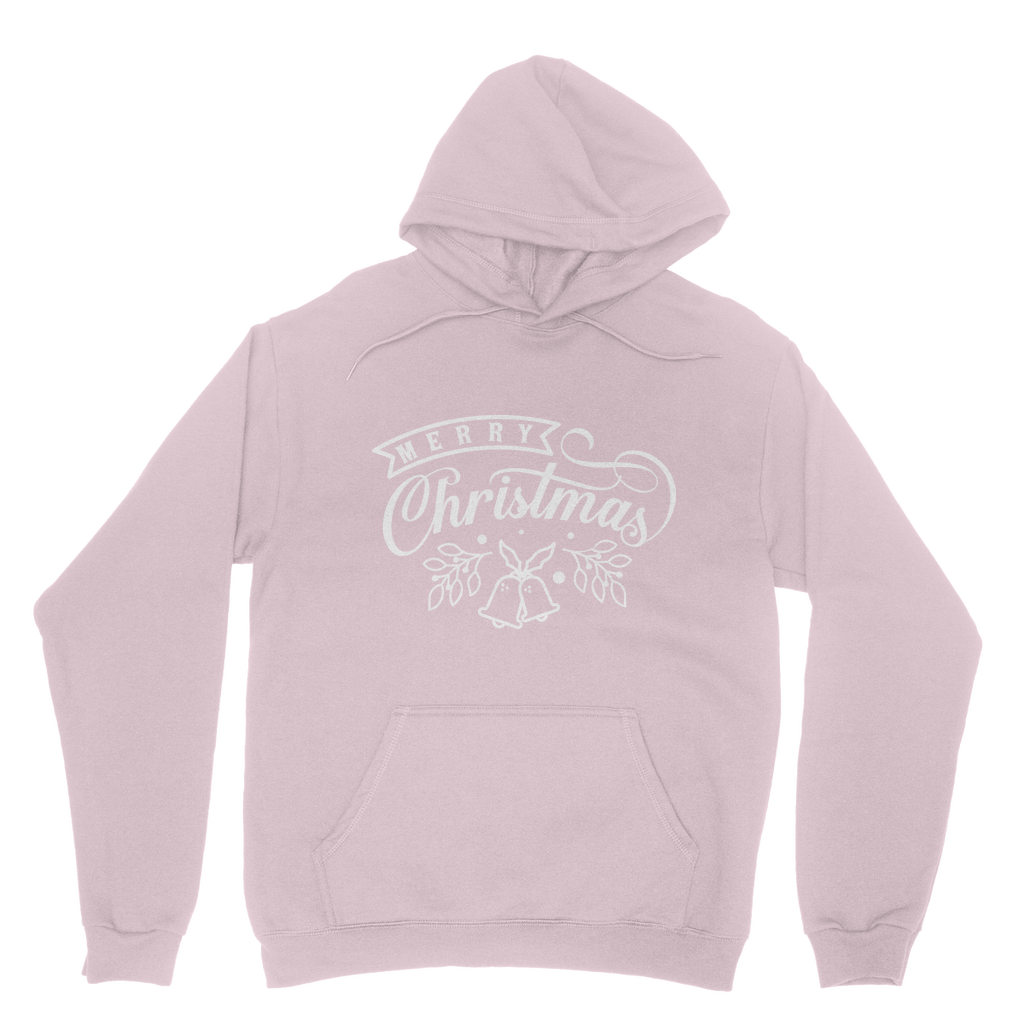 Merry Christmas White Classic Adult Hoodie
