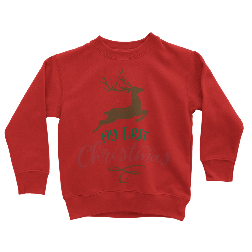 My First Christmas Colour Classic Kids Sweatshirt