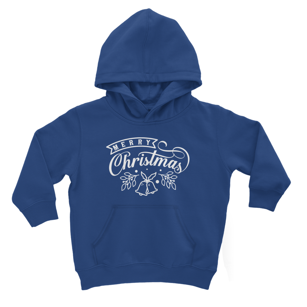 Merry Christmas White Classic Kids Hoodie