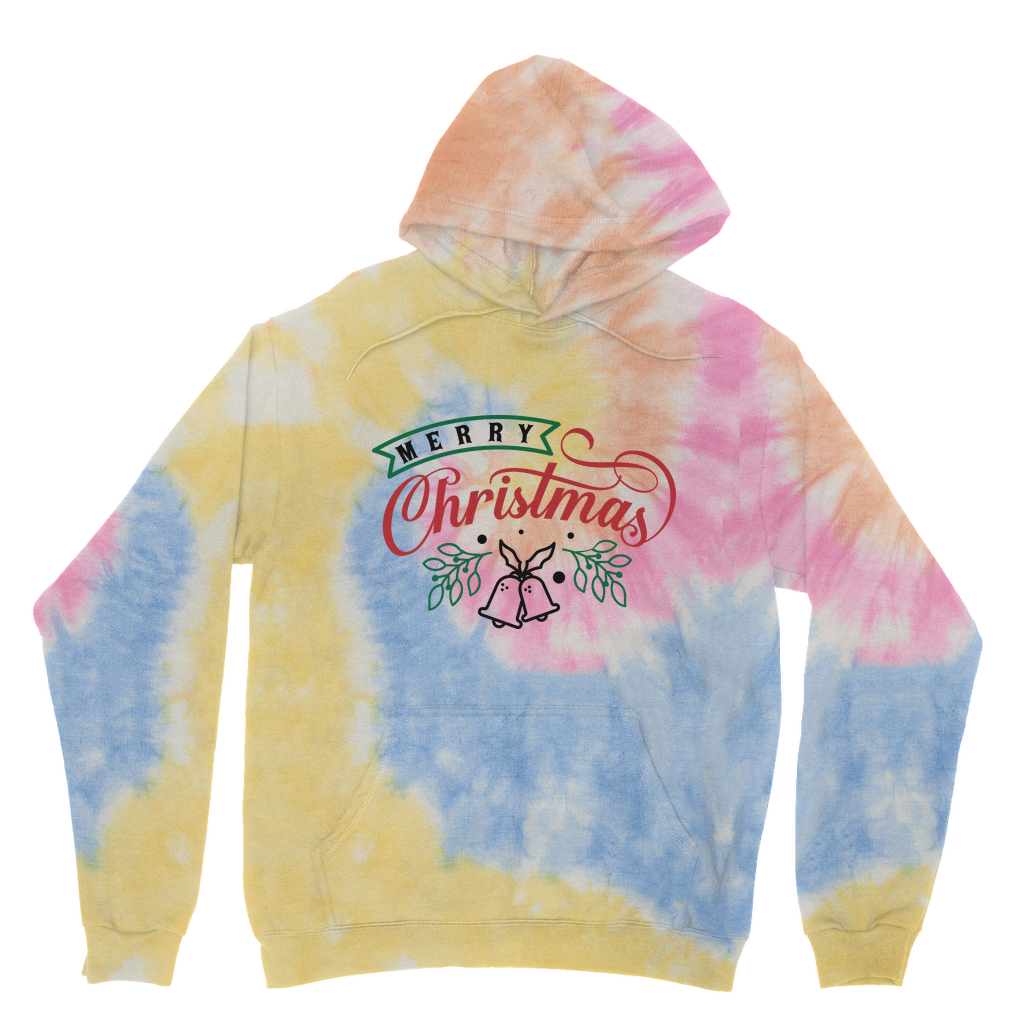 Merry Christmas Tie Dye Hoodie
