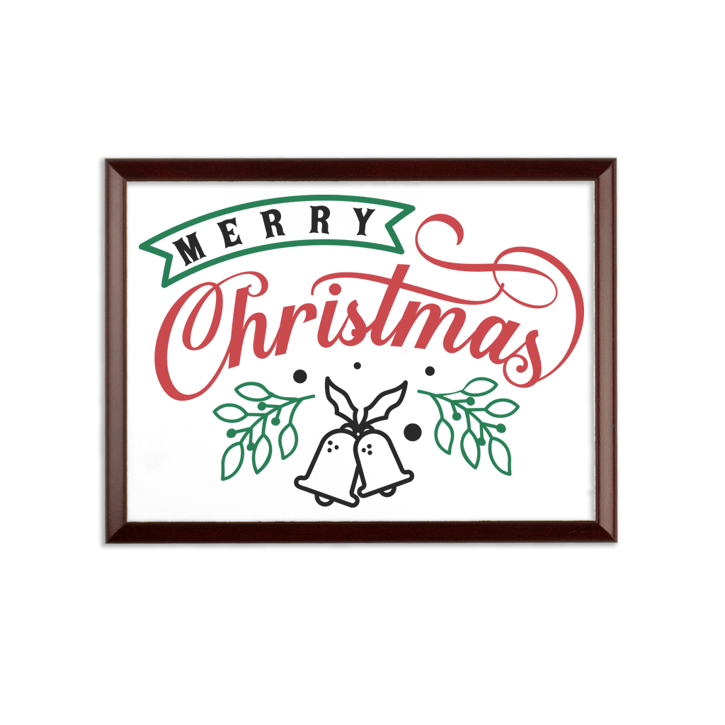 Merry Christmas Sublimation Wall Plaque - DirectlyPersonalised