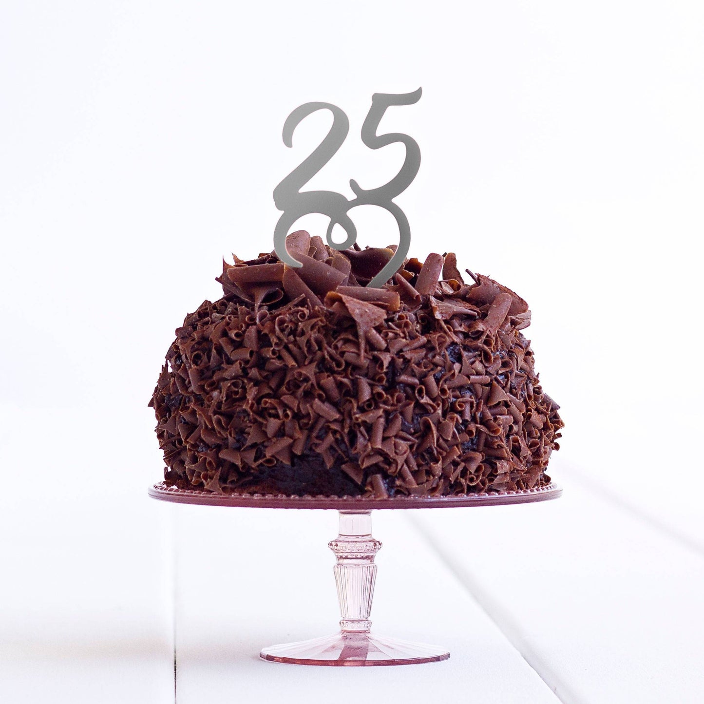 25 Cake Topper - 25th Cake Topper - 25 Birthday Party Cake Topper - 25 Cake Decoration - Quick World Wide Dispatch - DirectlyPersonalised