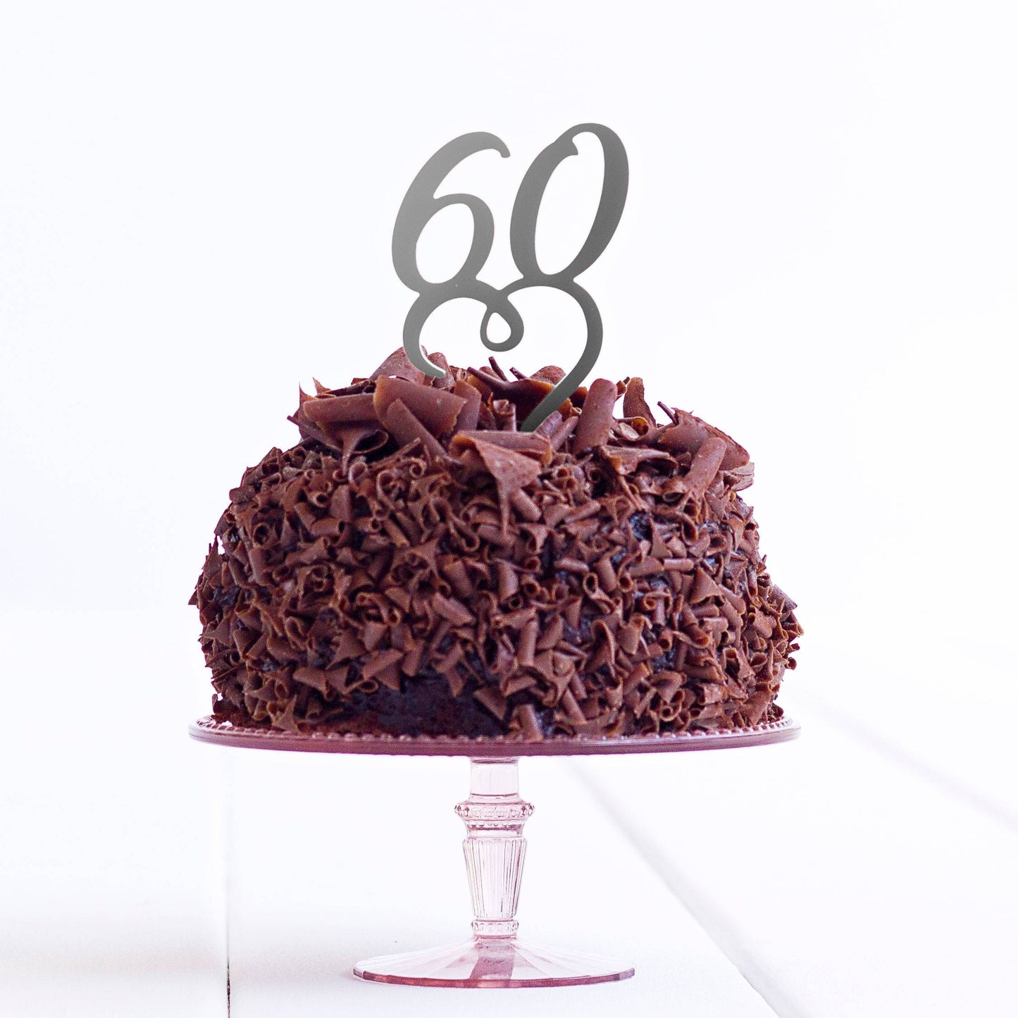 60 Birthday Party Cake Topper - 60 Cake Decoration - Sixty Cake Topper - 60th Cake Topper - Sixtieth Cake Topper - Quick Dispatch - DirectlyPersonalised