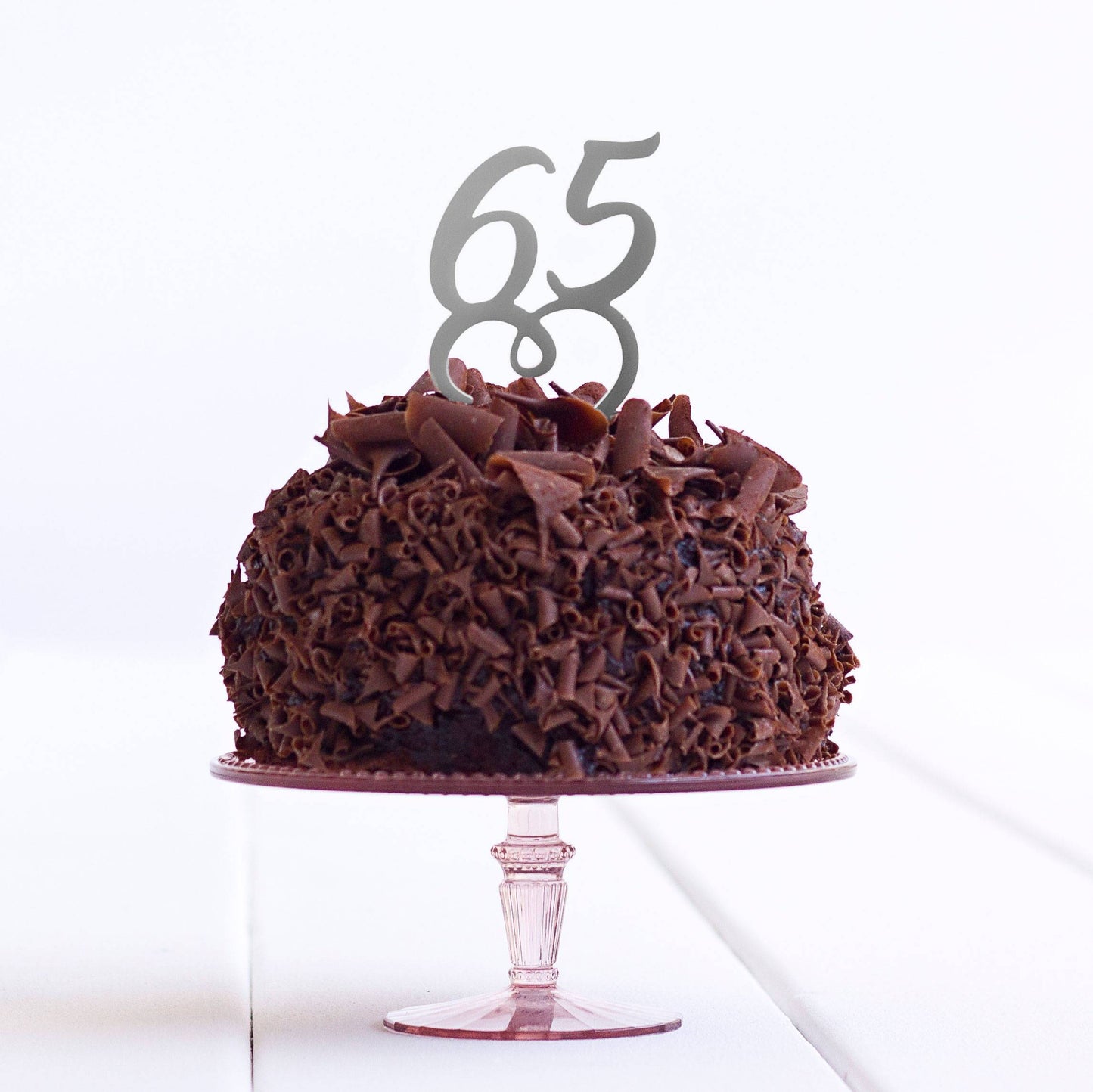 65 Cake Topper Birthday Party Decoration - Sixty Five Cake Topper Decoration - 65th Cake Topper - Quick Dispatch - DirectlyPersonalised