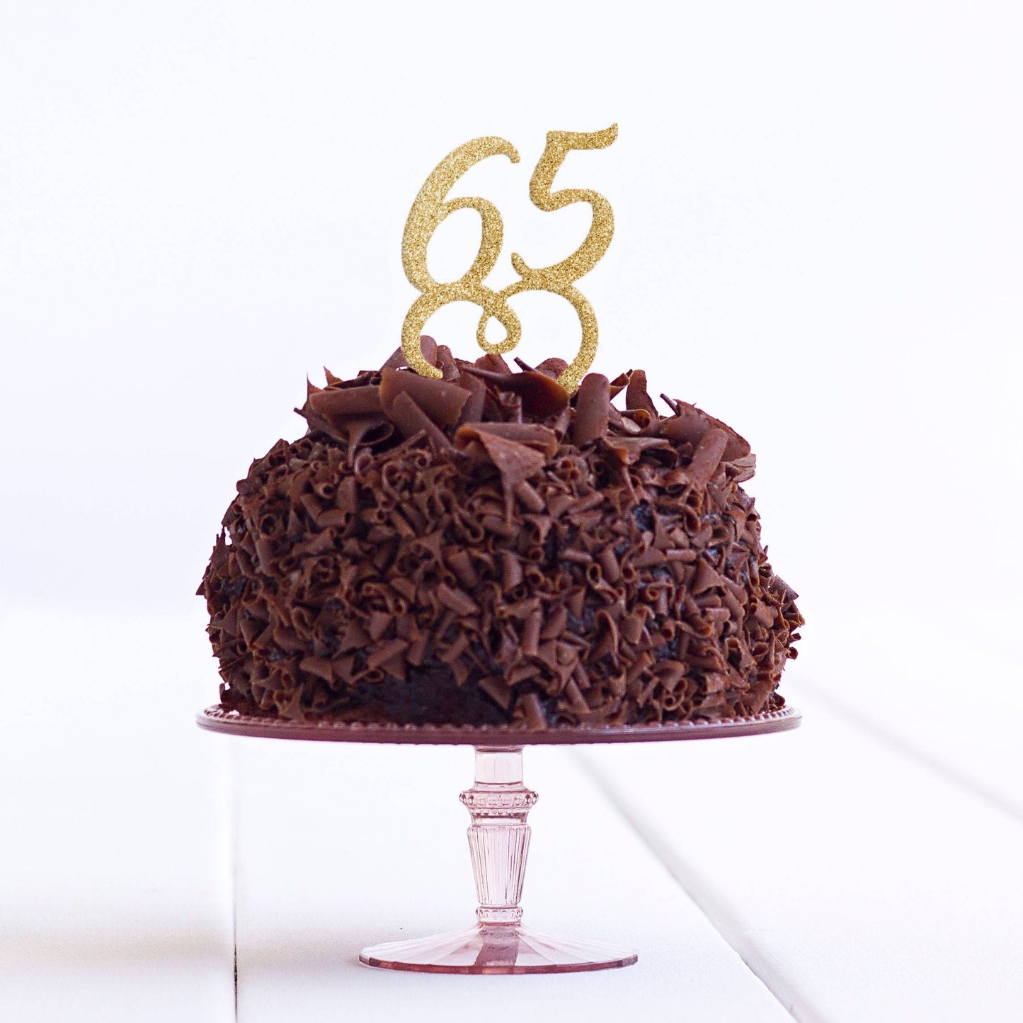 65 Cake Topper Birthday Party Decoration - Sixty Five Cake Topper Decoration - 65th Cake Topper - Quick Dispatch - DirectlyPersonalised