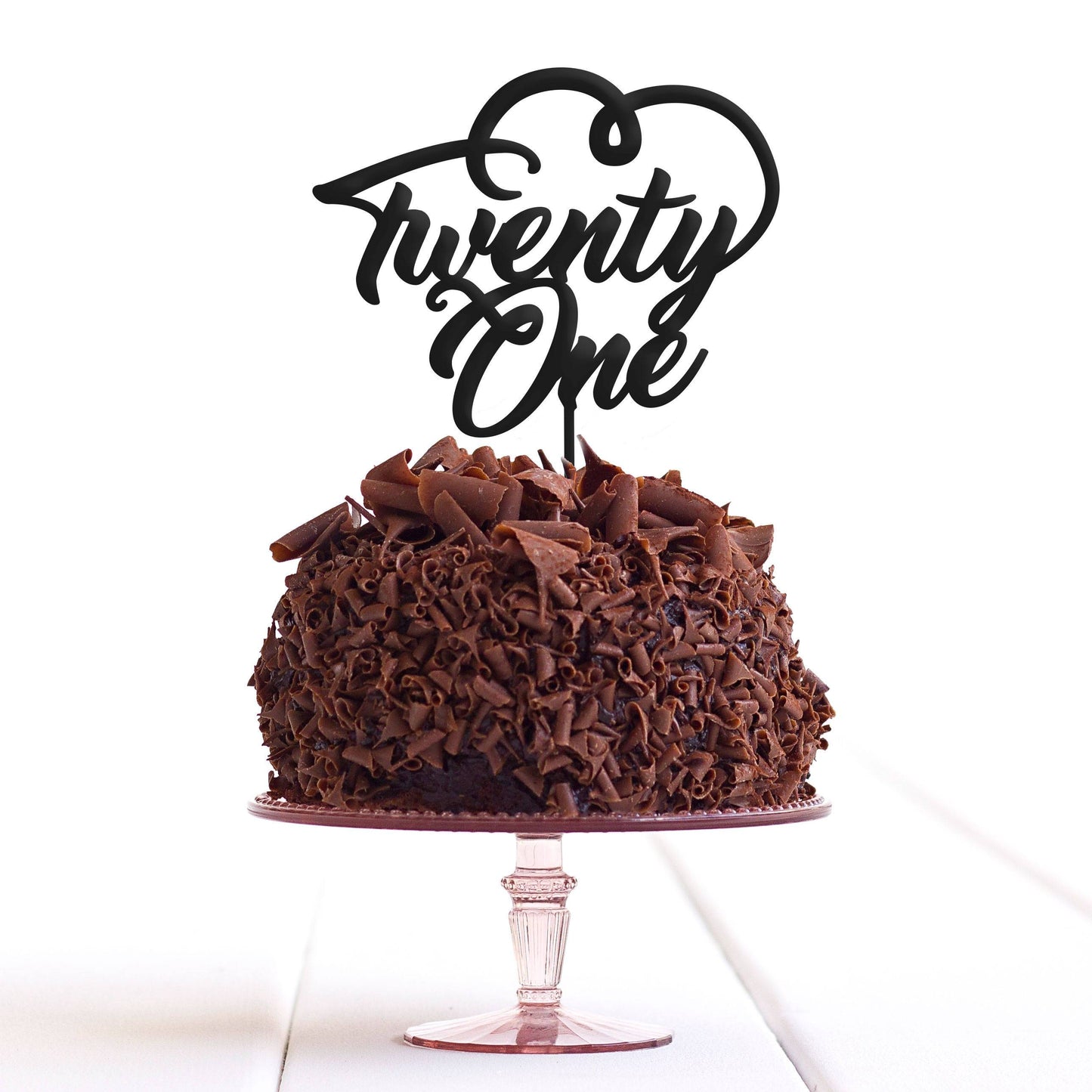 Twenty One 21 Cake Topper Birthday Party Decoration Food Safe Regular - Quick World Wide Dispatch - DirectlyPersonalised