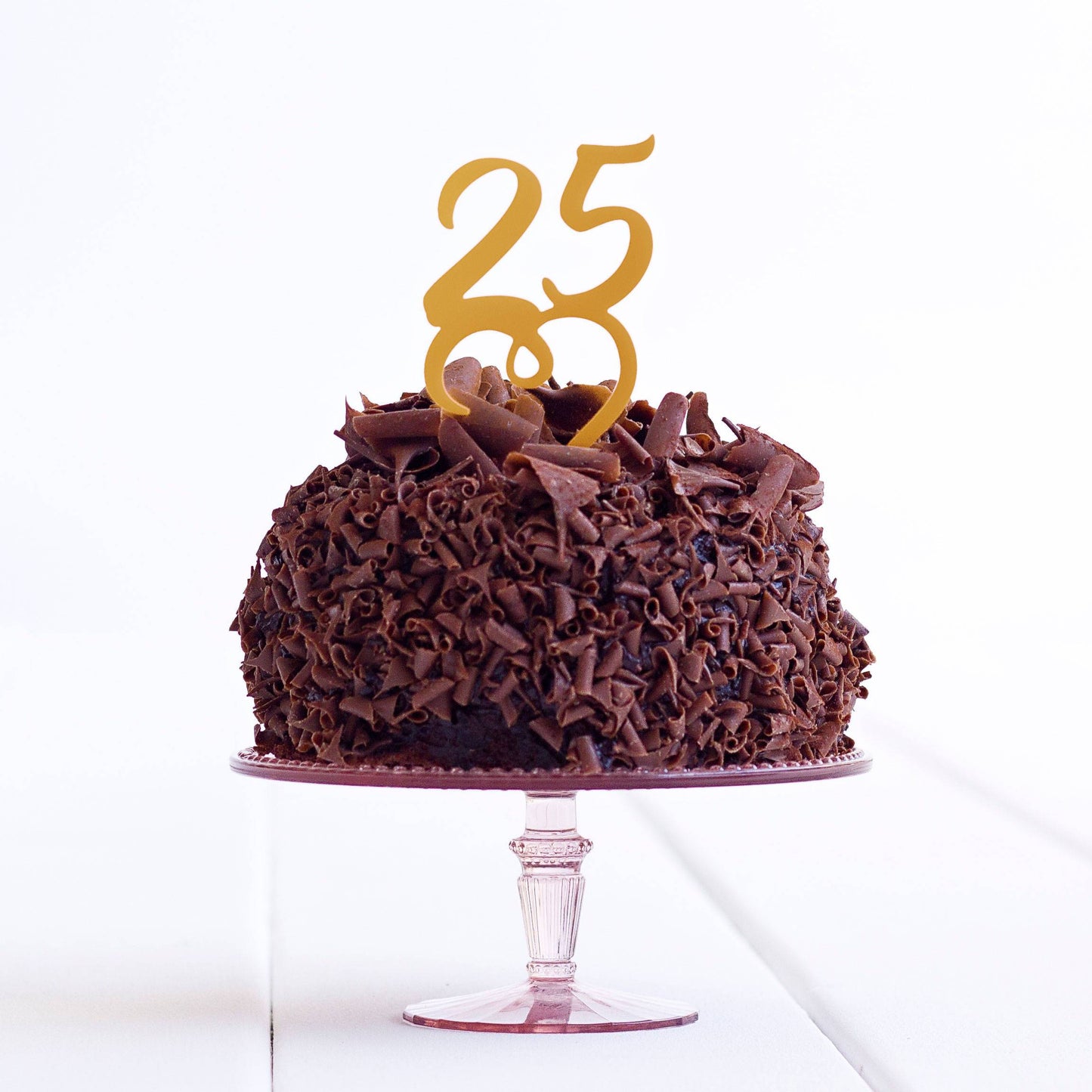 25 Cake Topper - 25th Cake Topper - 25 Birthday Party Cake Topper - 25 Cake Decoration - Quick World Wide Dispatch - DirectlyPersonalised