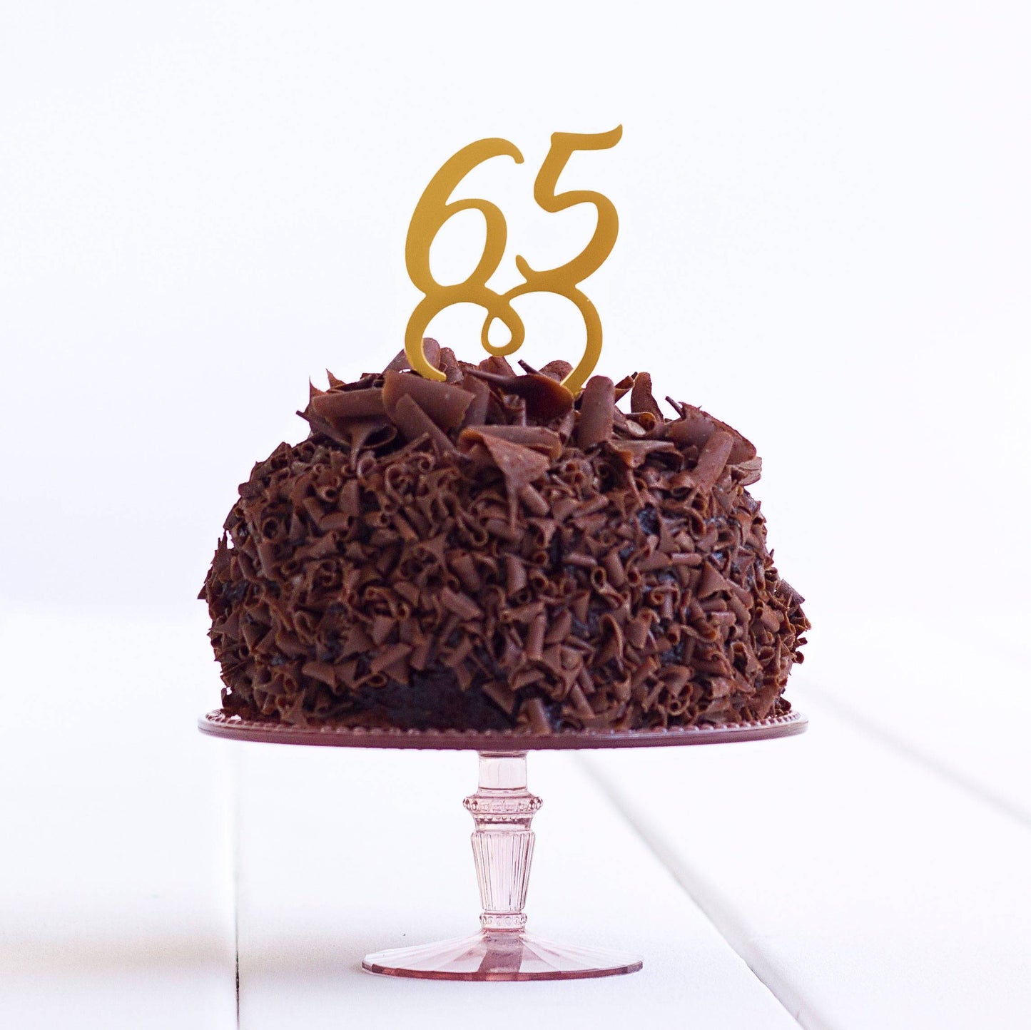 65 Cake Topper Birthday Party Decoration - Sixty Five Cake Topper Decoration - 65th Cake Topper - Quick Dispatch - DirectlyPersonalised