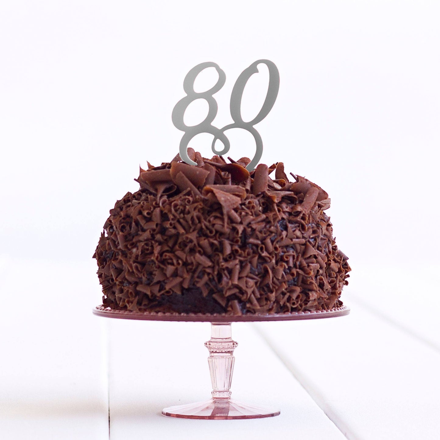 80 Cake Topper Birthday Party Decoration - 80 Cake Topper - Eighty Cake Topper - Quick World Wide Dispatch - DirectlyPersonalised