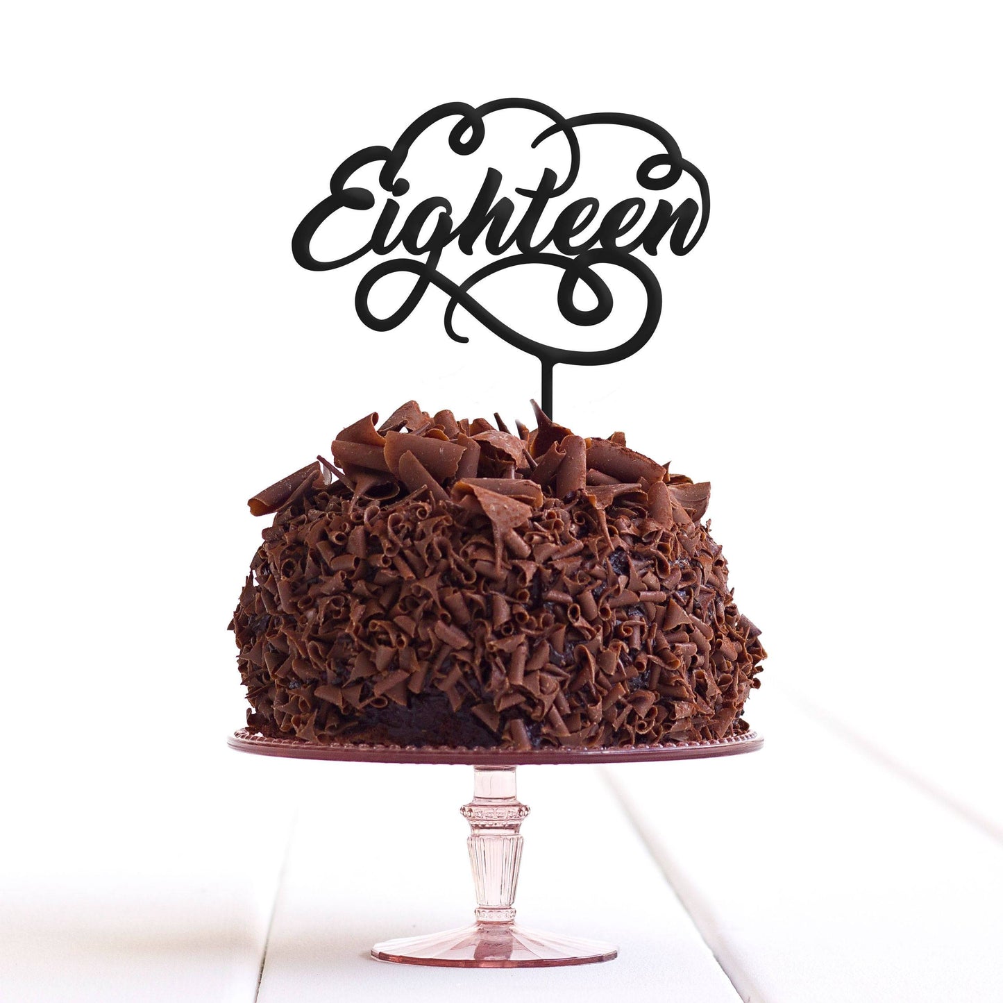 Eighteen 18 Eighteenth Cake Topper Birthday Party Decoration Food Safe Regular - Quick World Wide Dispatch - DirectlyPersonalised