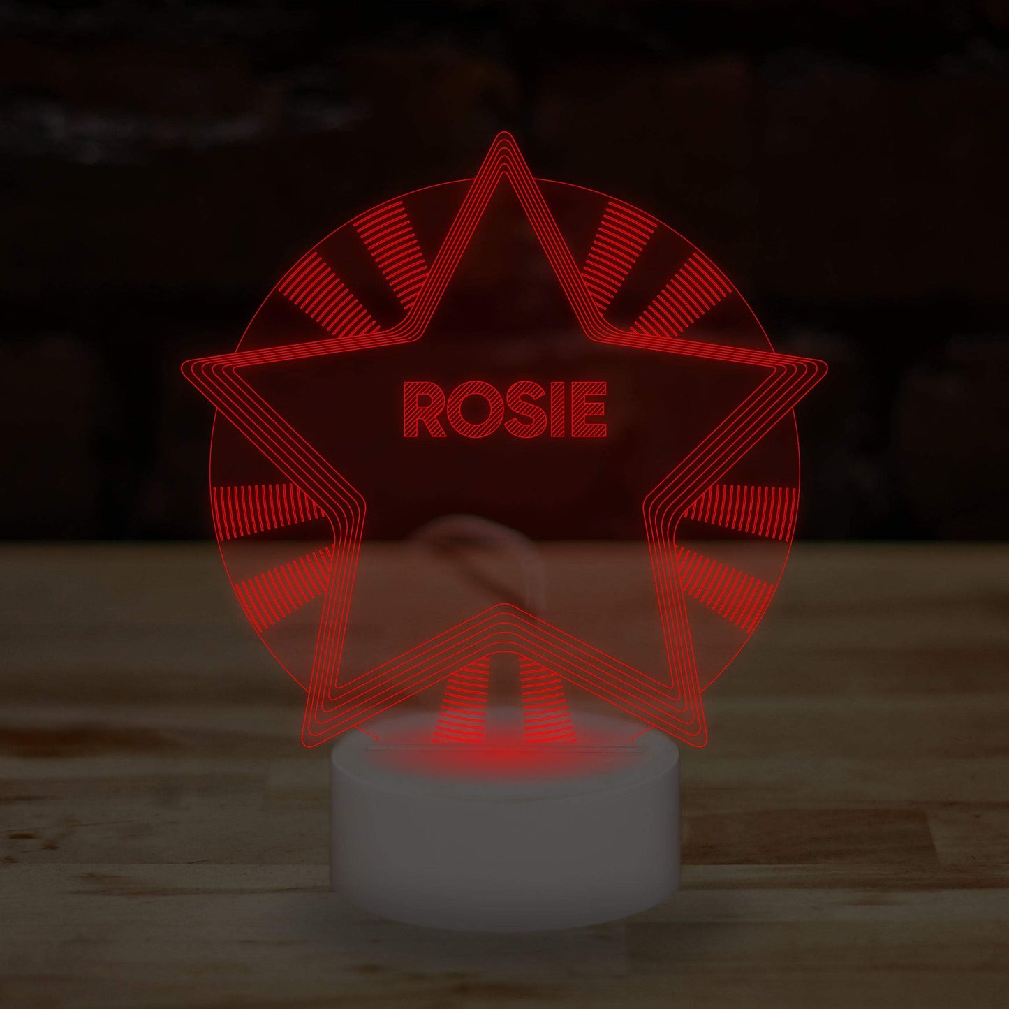 Personalised Star Name Lamp Custom 3D Effect Nightlight 7 Colour LED USB Table Bedroom Desk Lamp - DirectlyPersonalised