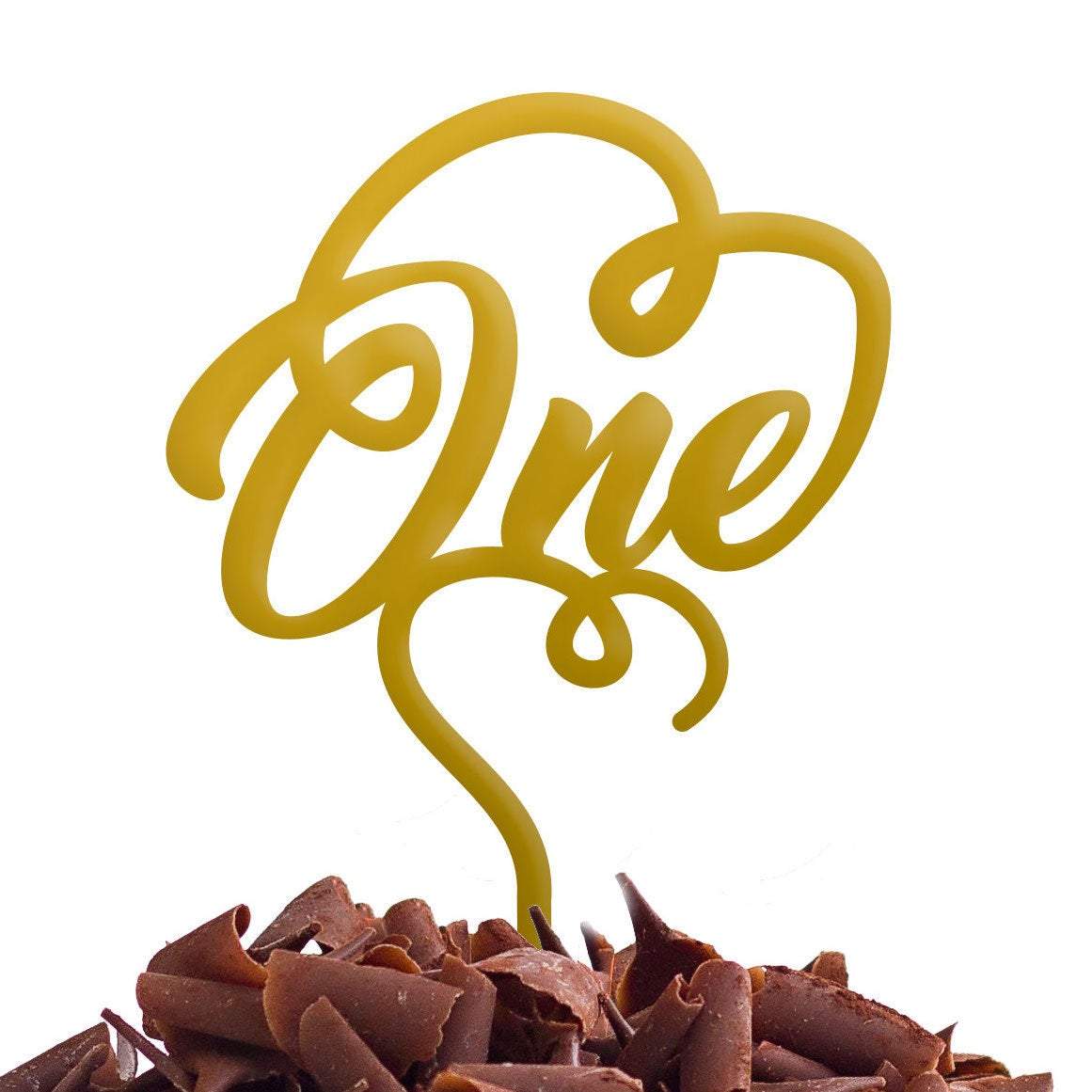 One 1 Cake Topper First 1st Birthday Party Anniversary Decoration - DirectlyPersonalised