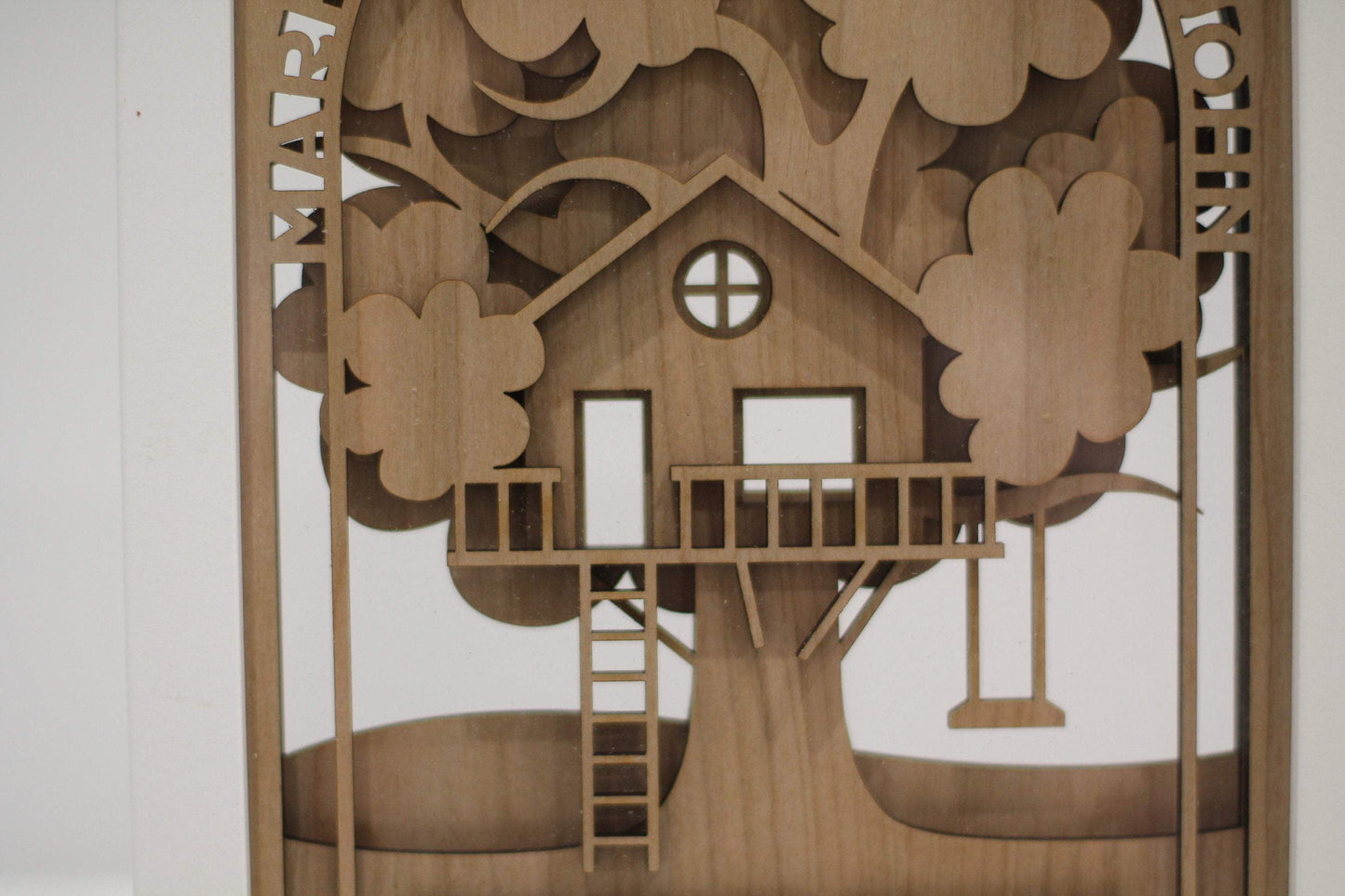Personalised Family Tree Tree House Framed Custom Wall Art Decor .h. – Fast Delivery - DirectlyPersonalised