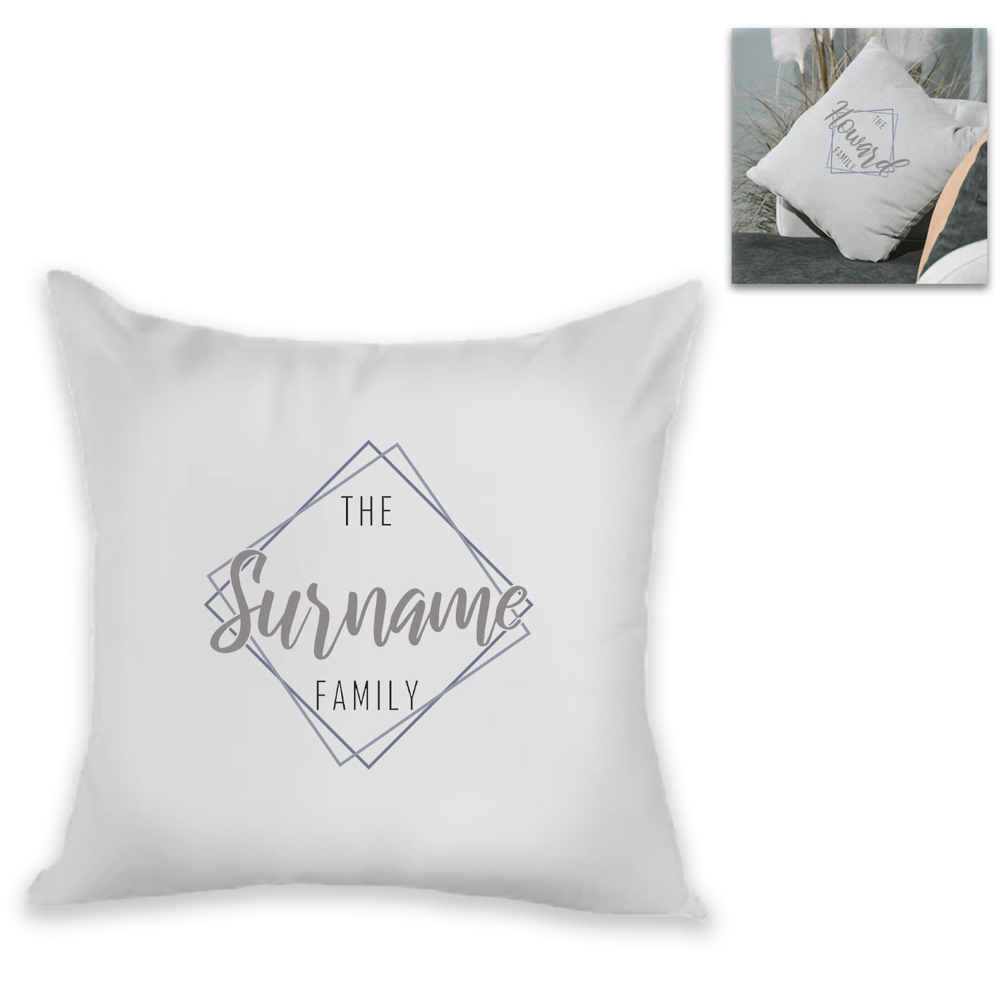 Personalised Cushion – The Surname Family