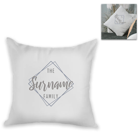 Personalised Cushion – The Surname Family
