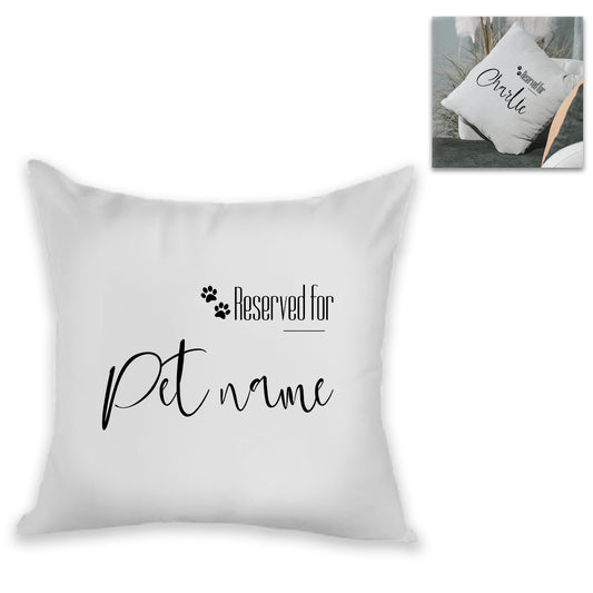 Personalised Cushion – Reserved for Pet Name