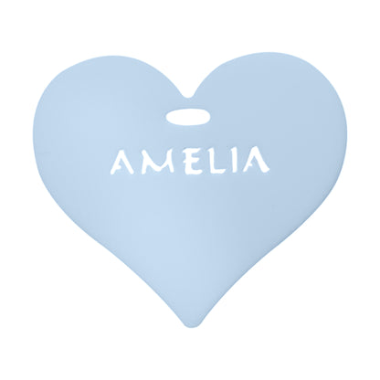 Personalised Name Heart in Coloured Acrylic - Gifts Events Charms
