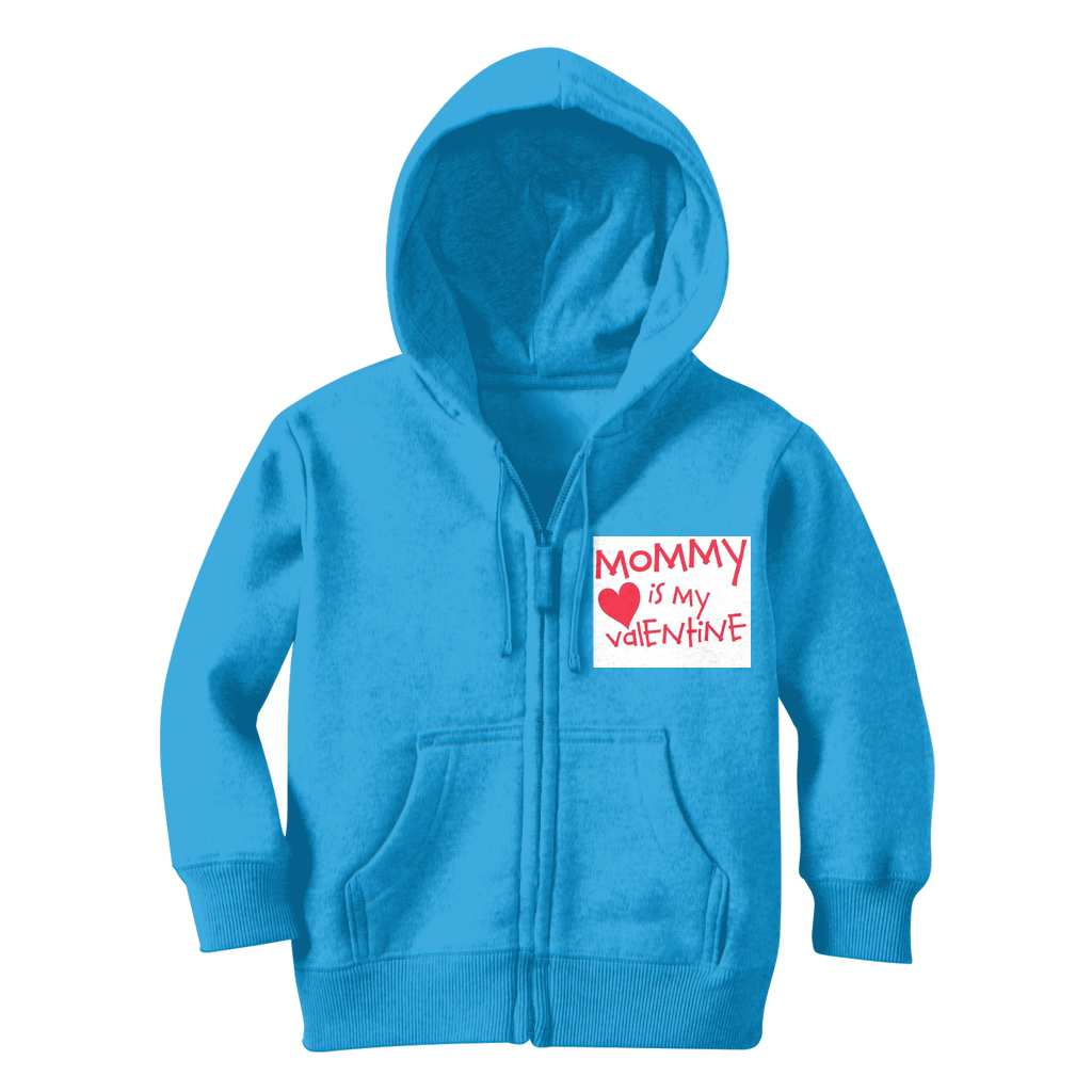 Mummys Valentine Classic Kids Zip Hoodie - DirectlyPersonalised