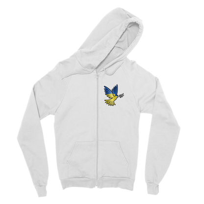 SUPPORT FOR UKRAINE Classic Adult Zip Hoodie - DirectlyPersonalised