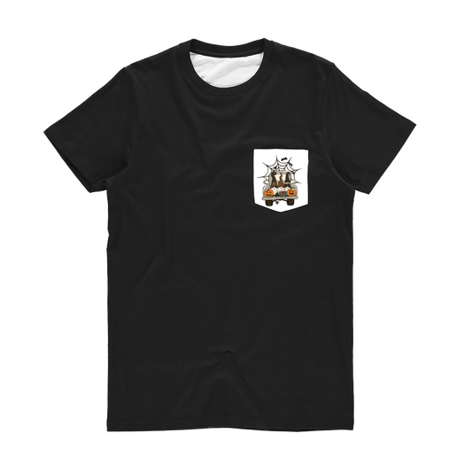 LETS GET SPOOKY Classic Sublimation Pocket T-Shirt - DirectlyPersonalised