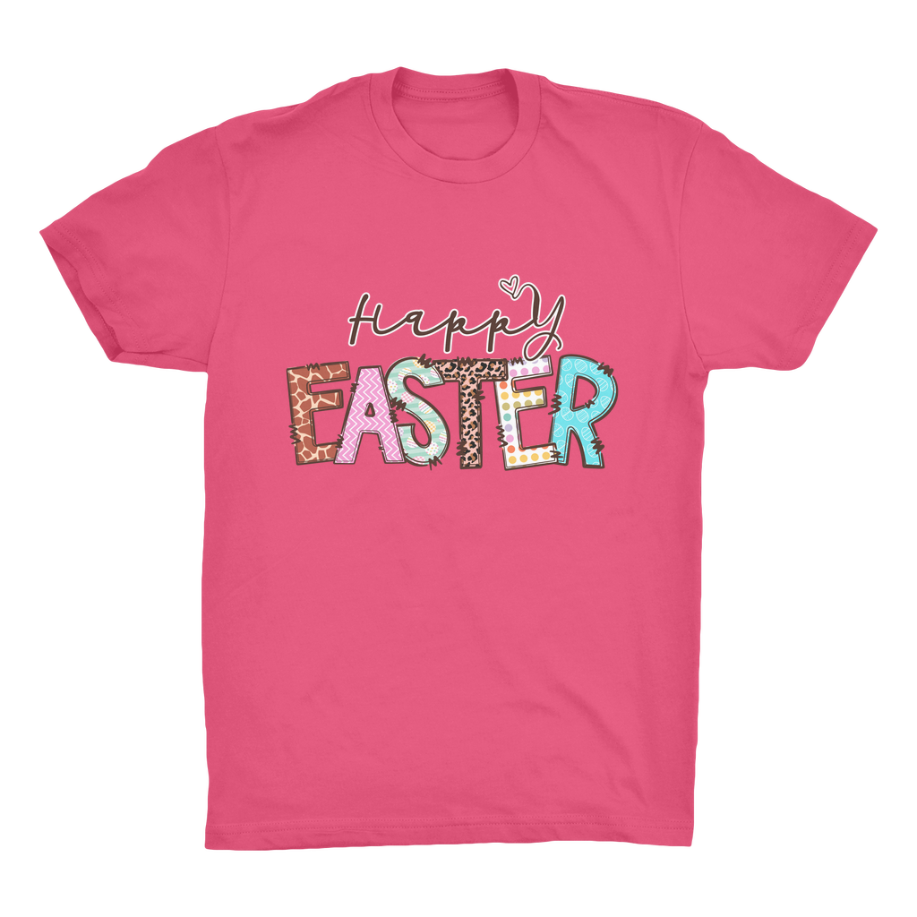 Happy Easter Organic Adult T-Shirt - DirectlyPersonalised