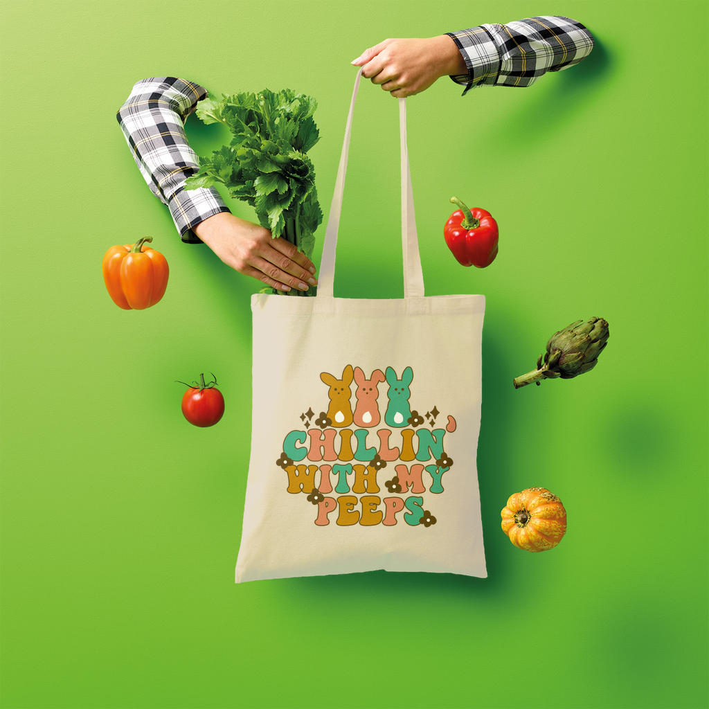 Chillin with my peeps Shopper Tote Bag - DirectlyPersonalised