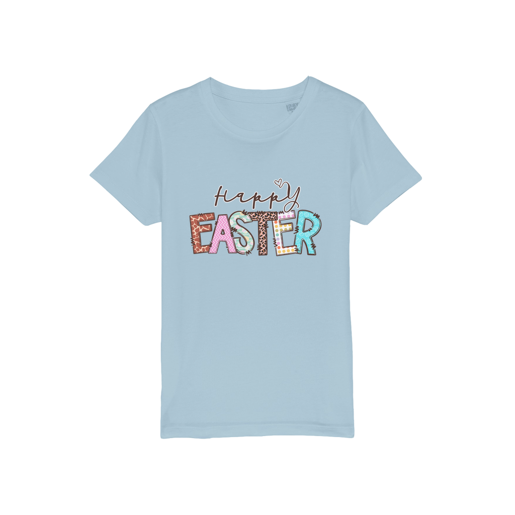 Happy Easter Organic Jersey Kids T-Shirt - DirectlyPersonalised