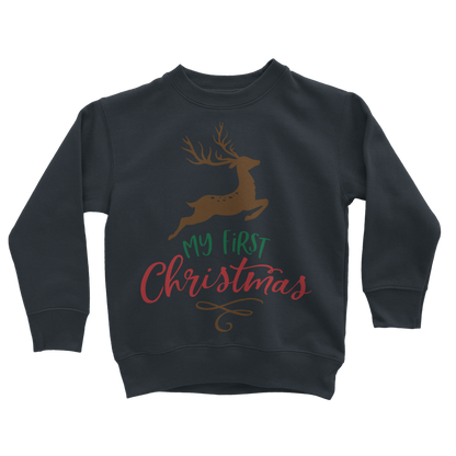 My First Christmas Colour Classic Kids Sweatshirt