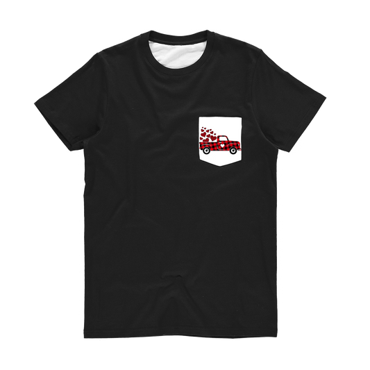 Love Truck Classic Sublimation Pocket T-Shirt - DirectlyPersonalised