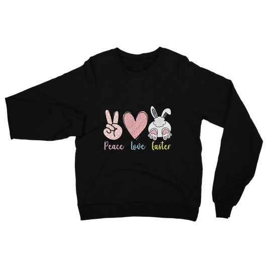 PEACE LOVE EASTER Classic Adult Sweatshirt - DirectlyPersonalised