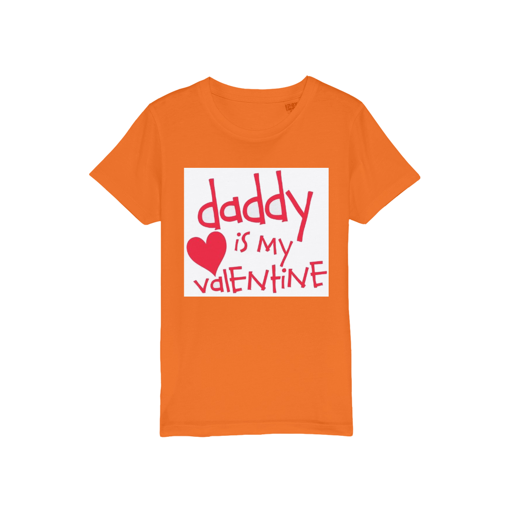 Daddy's my Valentine Organic Jersey Kids T-Shirt - DirectlyPersonalised