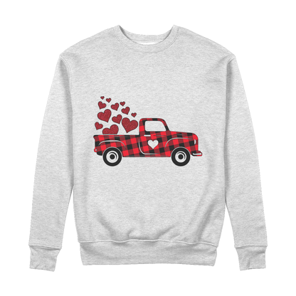 Love Truck 100% Organic Cotton Sweatshirt - DirectlyPersonalised