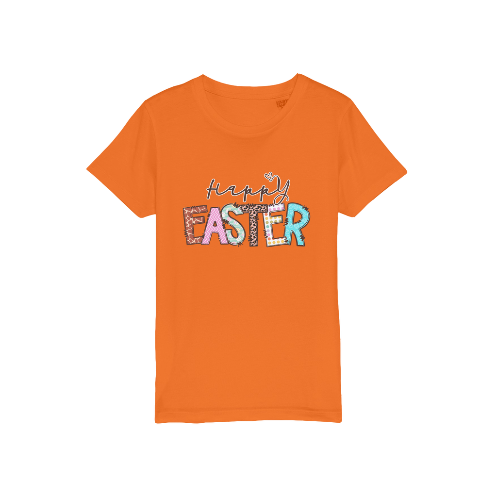 Happy Easter Organic Jersey Kids T-Shirt - DirectlyPersonalised