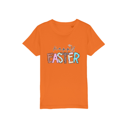 Happy Easter Organic Jersey Kids T-Shirt - DirectlyPersonalised