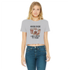 HOCUS POCUS -COFFEE DESIGN Classic Women's Cropped Raw Edge T-Shirt