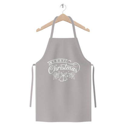 Merry Christmas White Premium Jersey Apron