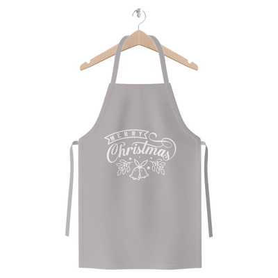 Merry Christmas White Premium Jersey Apron