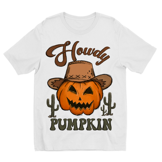 HOWDY PUMPKIN Sublimation Kids T-Shirt - DirectlyPersonalised