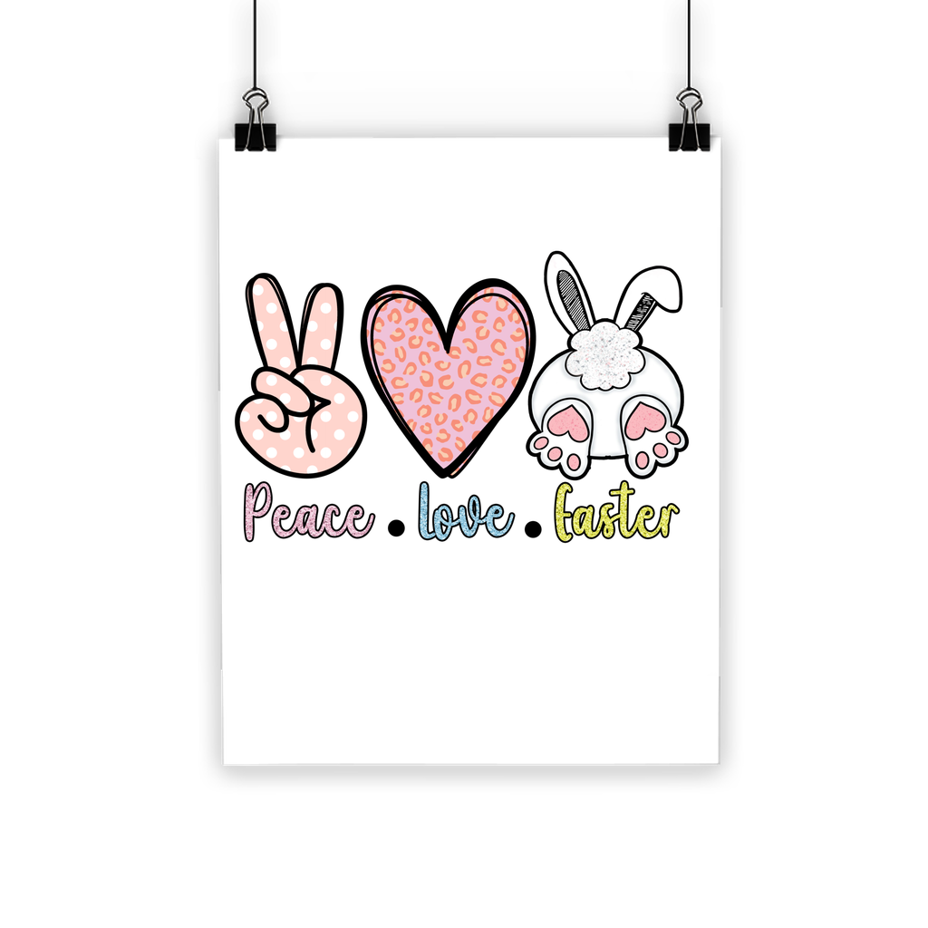 PEACE LOVE EASTER Classic Poster - DirectlyPersonalised