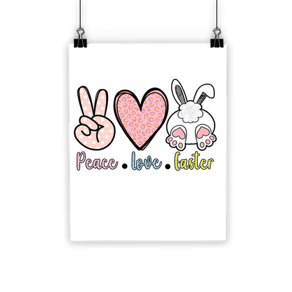 PEACE LOVE EASTER Classic Poster - DirectlyPersonalised