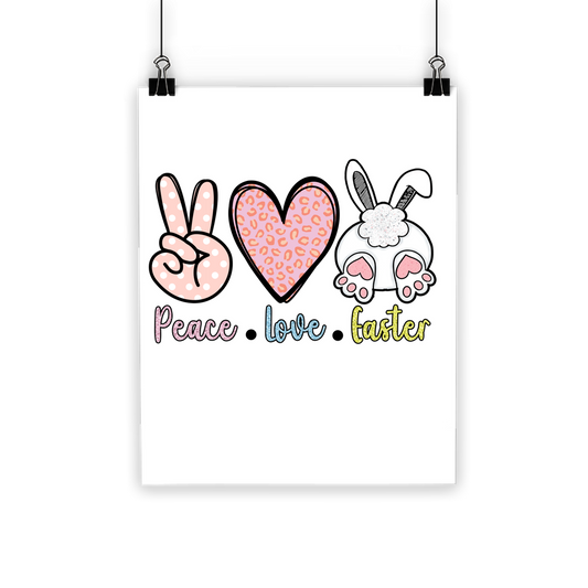 PEACE LOVE EASTER Classic Poster - DirectlyPersonalised