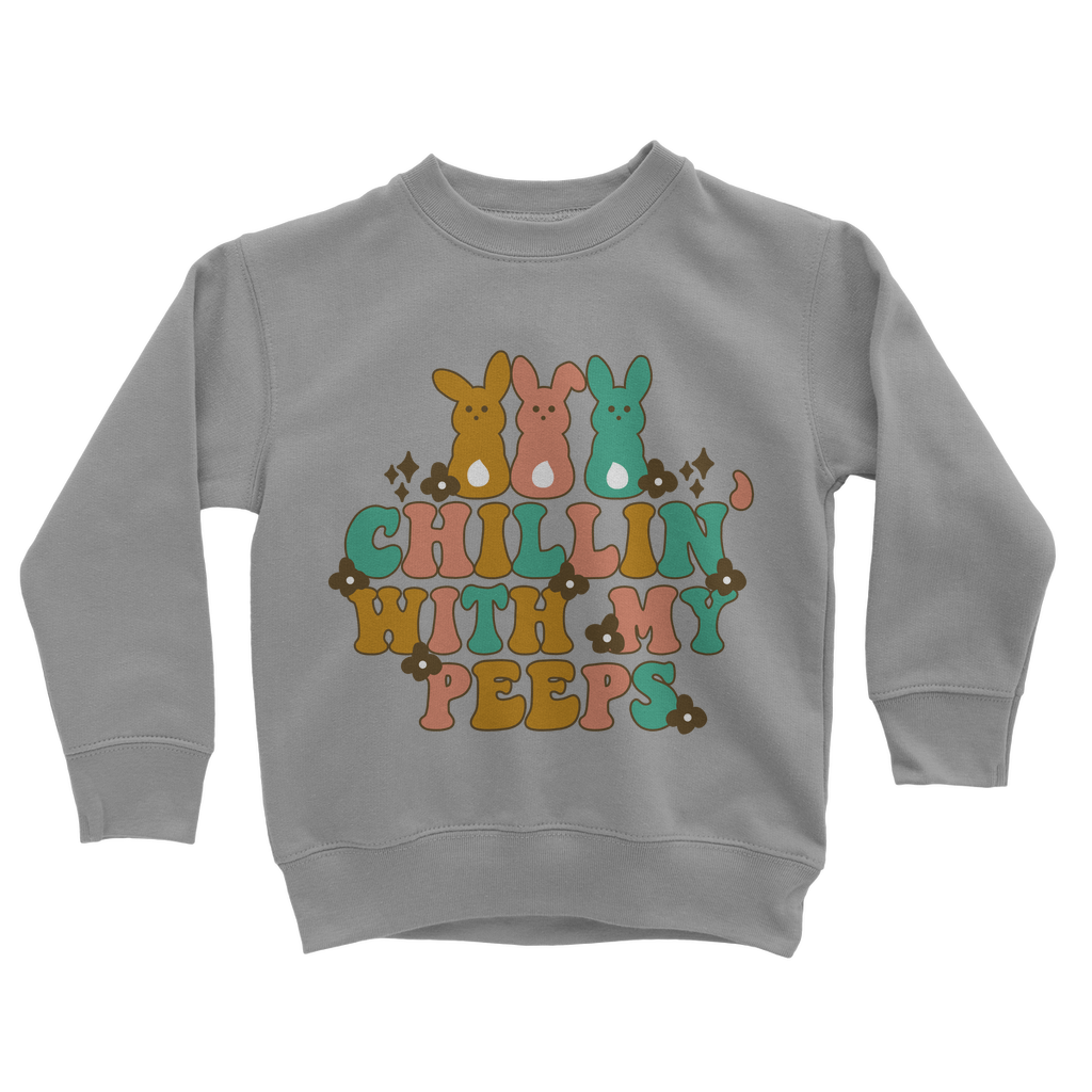 Chillin with my peeps Classic Kids Sweatshirt - DirectlyPersonalised