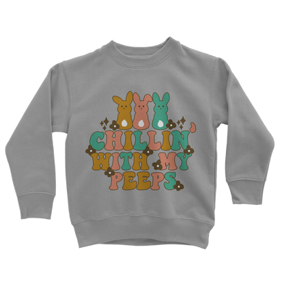 Chillin with my peeps Classic Kids Sweatshirt - DirectlyPersonalised