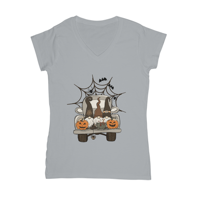 LETS GET SPOOKY Classic Women's V-Neck T-Shirt