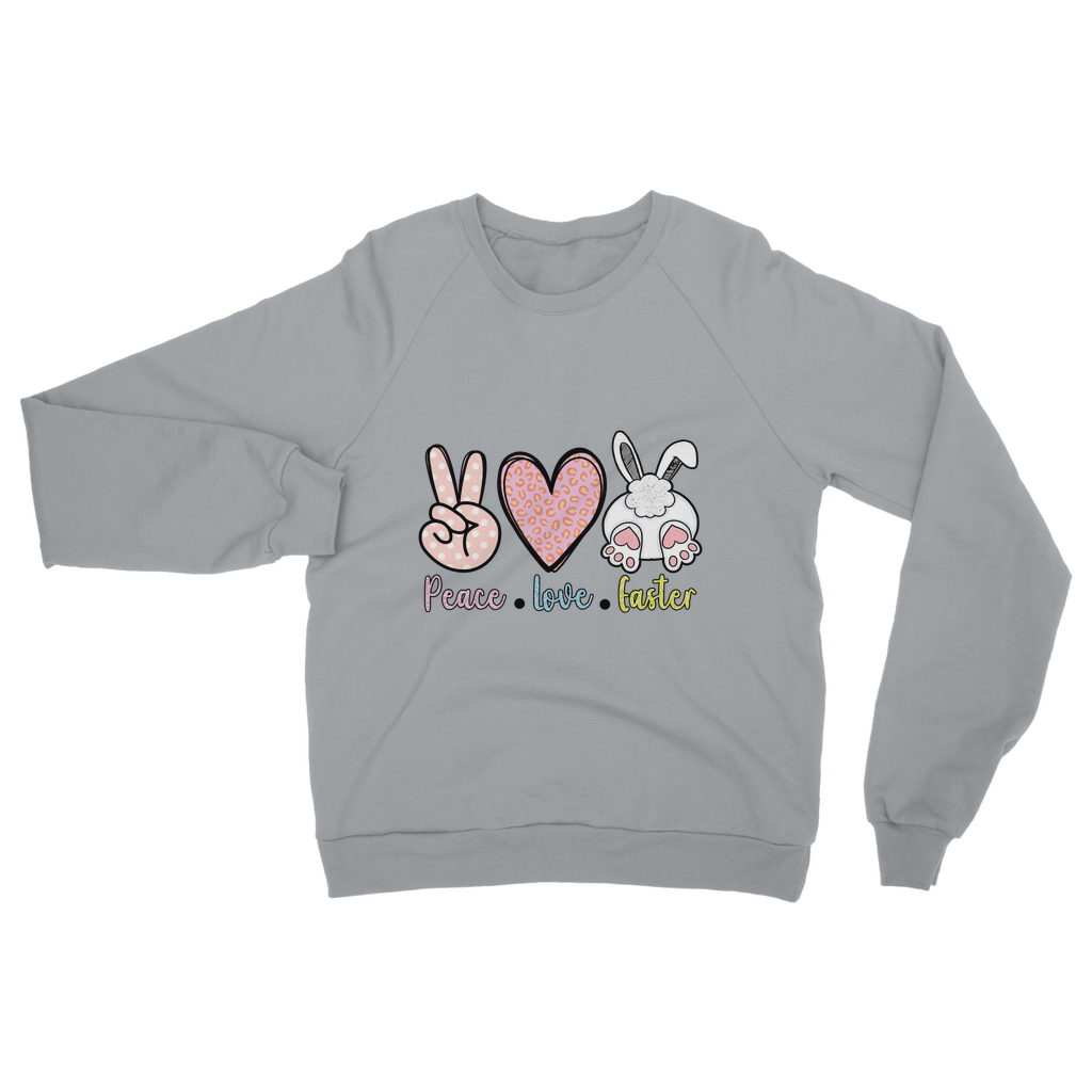 PEACE LOVE EASTER Classic Adult Sweatshirt - DirectlyPersonalised