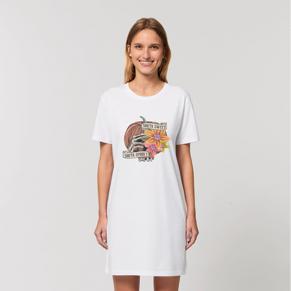 SORTA SWEET - SORTA SPOOKY Organic T-Shirt Dress - DirectlyPersonalised