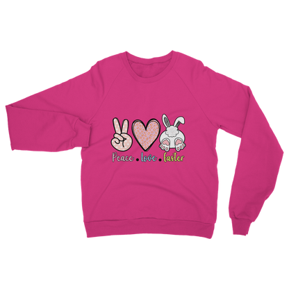 PEACE LOVE EASTER Classic Adult Sweatshirt - DirectlyPersonalised