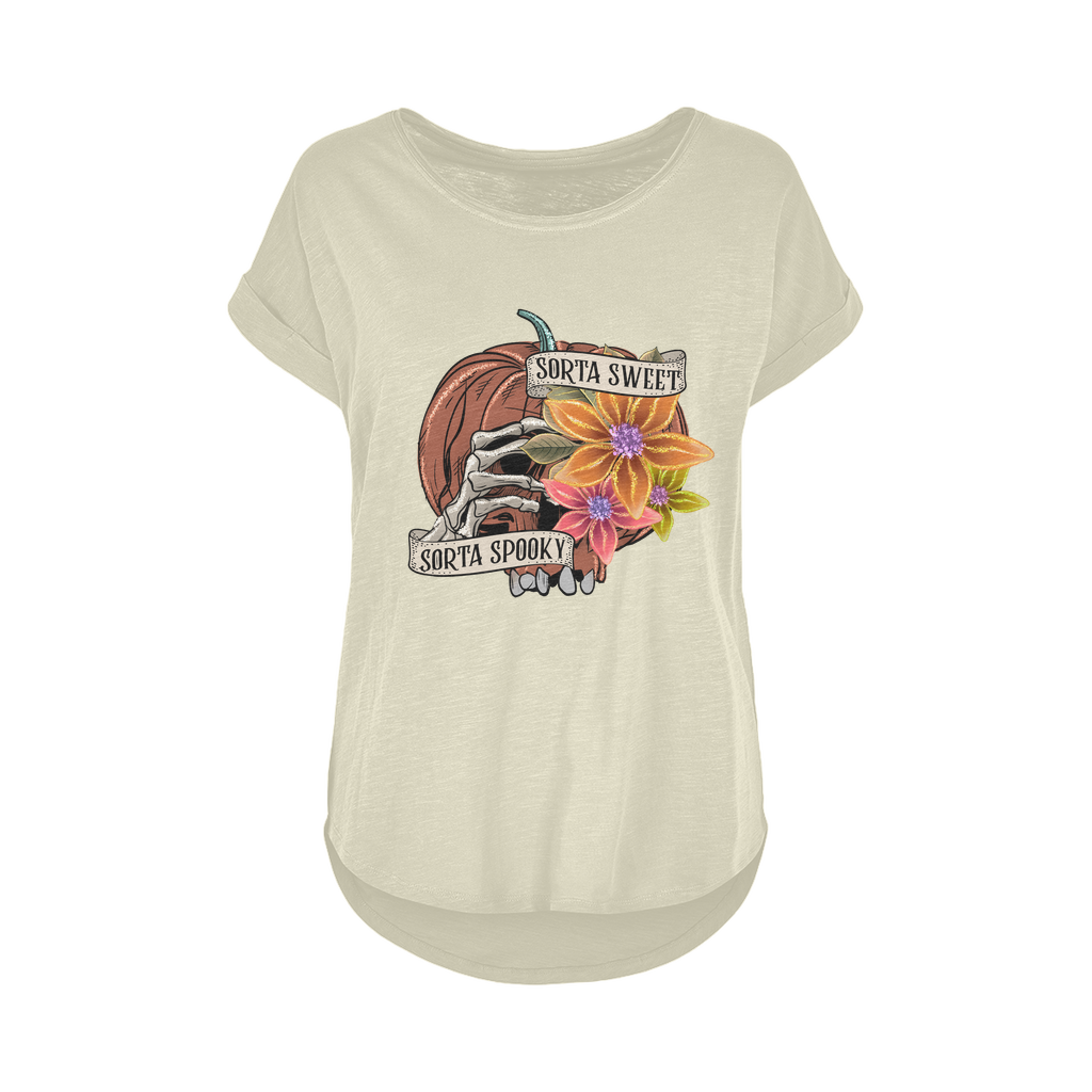 SORTA SWEET - SORTA SPOOKY Women's Long Slub T-Shirt XS-5XL - DirectlyPersonalised