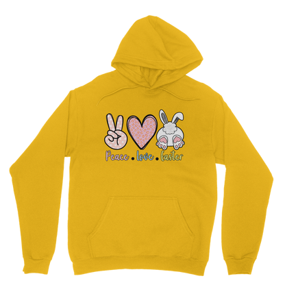 PEACE LOVE EASTER Classic Adult Hoodie - DirectlyPersonalised