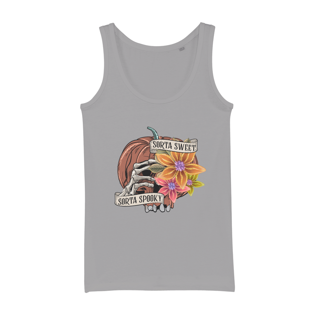 SORTA SWEET - SORTA SPOOKY Organic Jersey Womens Tank Top - DirectlyPersonalised